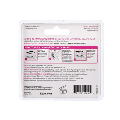 KISS Strip Lash Adhesive Clear - Four Pack | Hypoallergenic, Waterproof, Latex-Free
