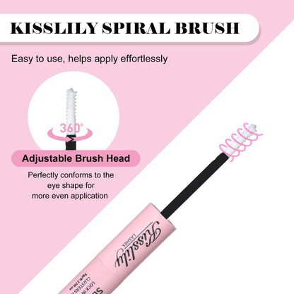 Kisslily Lash Cluster Glue Waterproof Bond and Seal – 2-in-1 Lash Adhesive, White