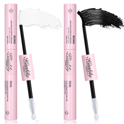 Kisslily Lash Cluster Glue – Waterproof 2-in-1 Bond & Seal Lash Adhesive (White & Black)