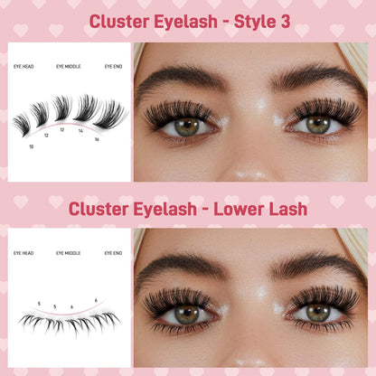 Kissxiaoya DIY Lashes Extension Kit with Lash Bond & Seal – At-Home Pro Lash Kit