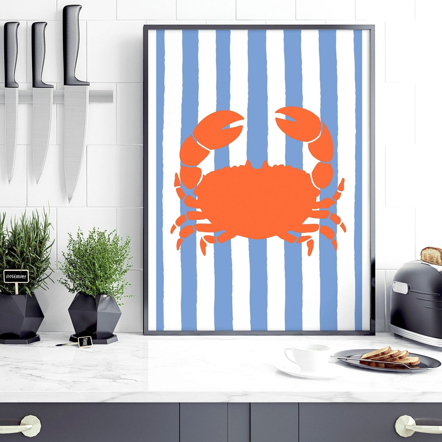 Kitchen Modern Wall Decor | Set of 3 Italian Lifestyle Wall art Prints