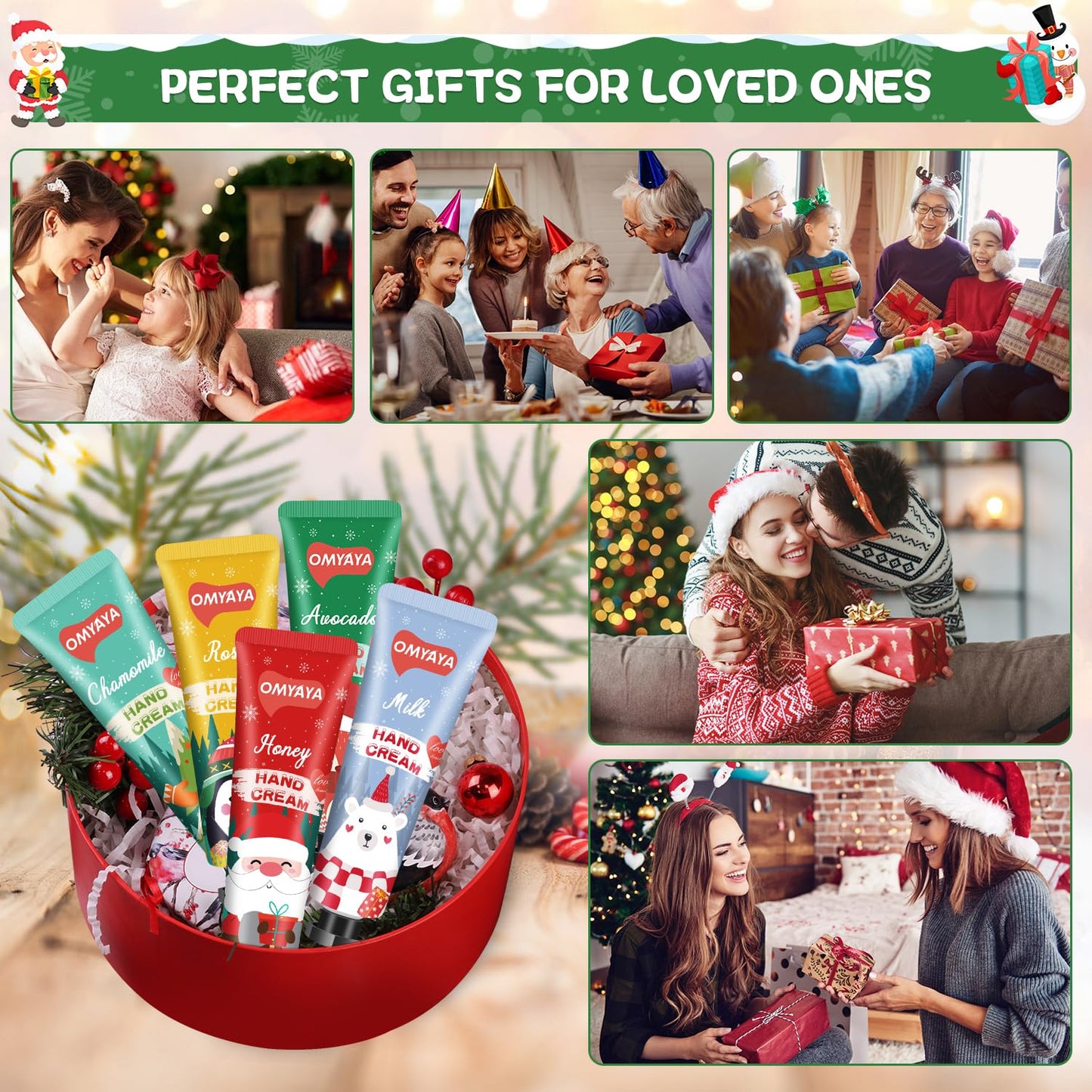 KIYTARBOO 70-Pack Christmas Hand Cream Gift Set – Moisturizing Mini Lot for Stocking Stuffers
