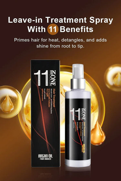 KizaiaCare 11-in-1 Leave-In Detangler Spray | Sulfate-Free, All Hair Types