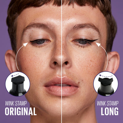 Kaja Winged Eyeliner Set - Wink Stamp Long | Avocado Extract, Waterproof & Smudge-Proof