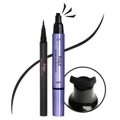 Kaja Winged Eyeliner Set - Wink Stamp Long | Avocado Extract, Waterproof & Smudge-Proof