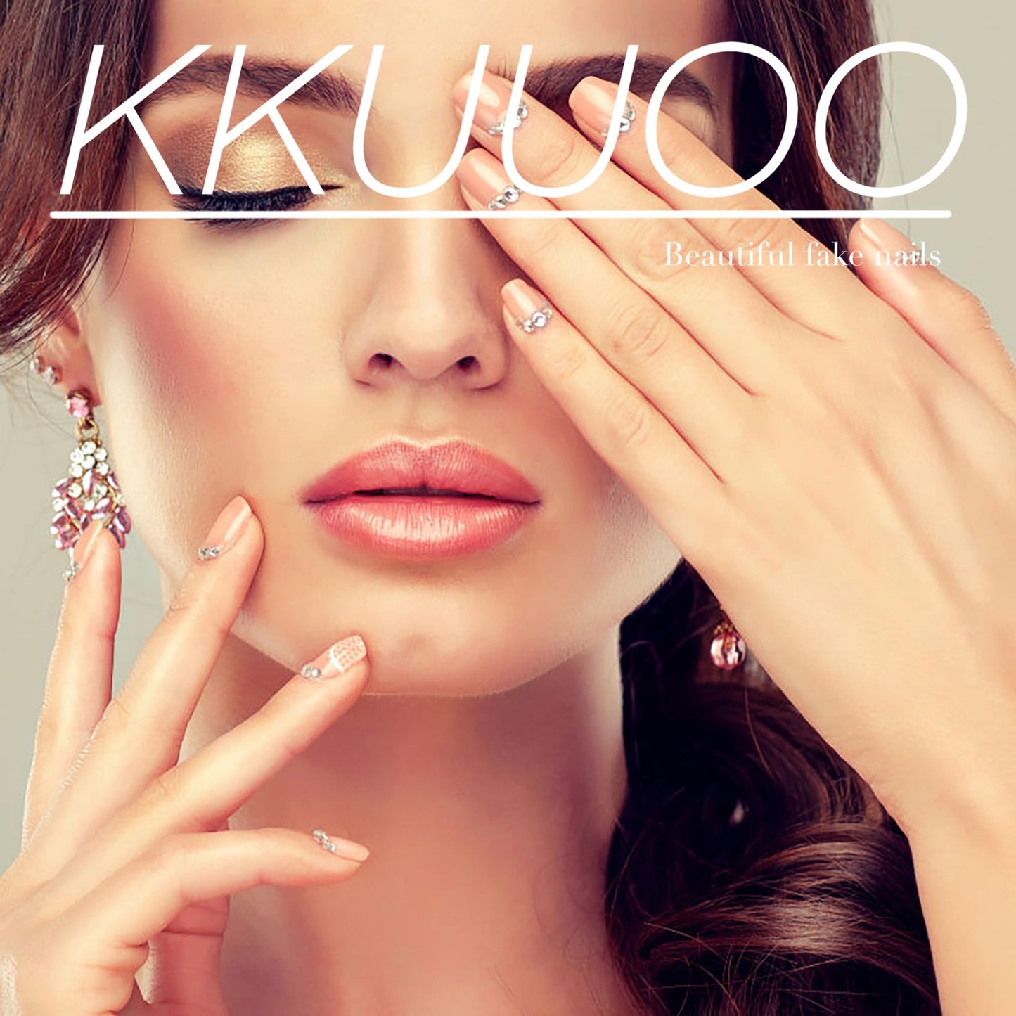 KKUUOO 4Pack Summer Glossy Acrylic Toenails – Full Cover Glitter, 96 Pcs