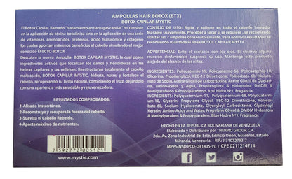 Kleravitex Mystic Biotex Ampoule Anti-Frizz — Restores & Repairs Damaged Hair (Pack 7)