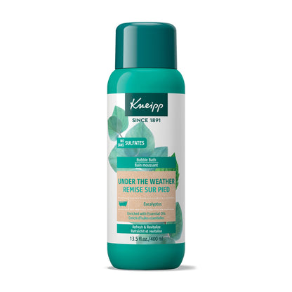 Kneipp Under The Weather Eucalyptus Aromatherapy Bubble Bath – Vegan, Sulfate Free, 13.5 fl oz | Up To Eight Baths
