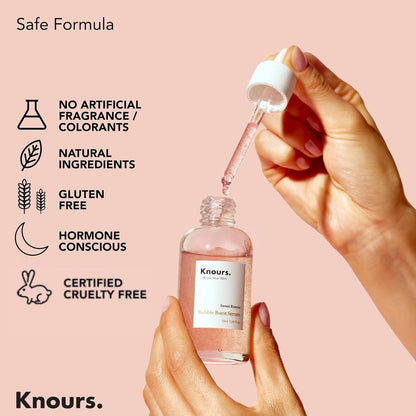 Knours Balancing 5xHA + Gromwell Root Bubble Burst Serum – Rose Water Niacinamide Hydration (50ml)