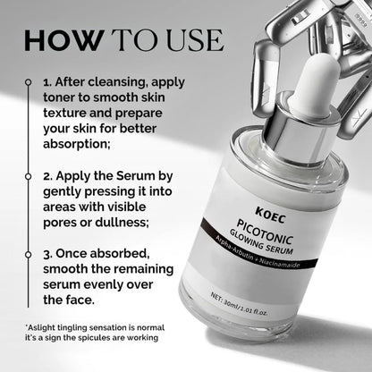 KOEC Pink Toning Skin Booster – Pink Spicule Serum + Picotonic Glowing Ampoule Duo