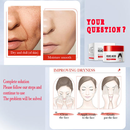 Kojic Acid Cream + Hyaluronic Gel for Dark Spots – Face & Body