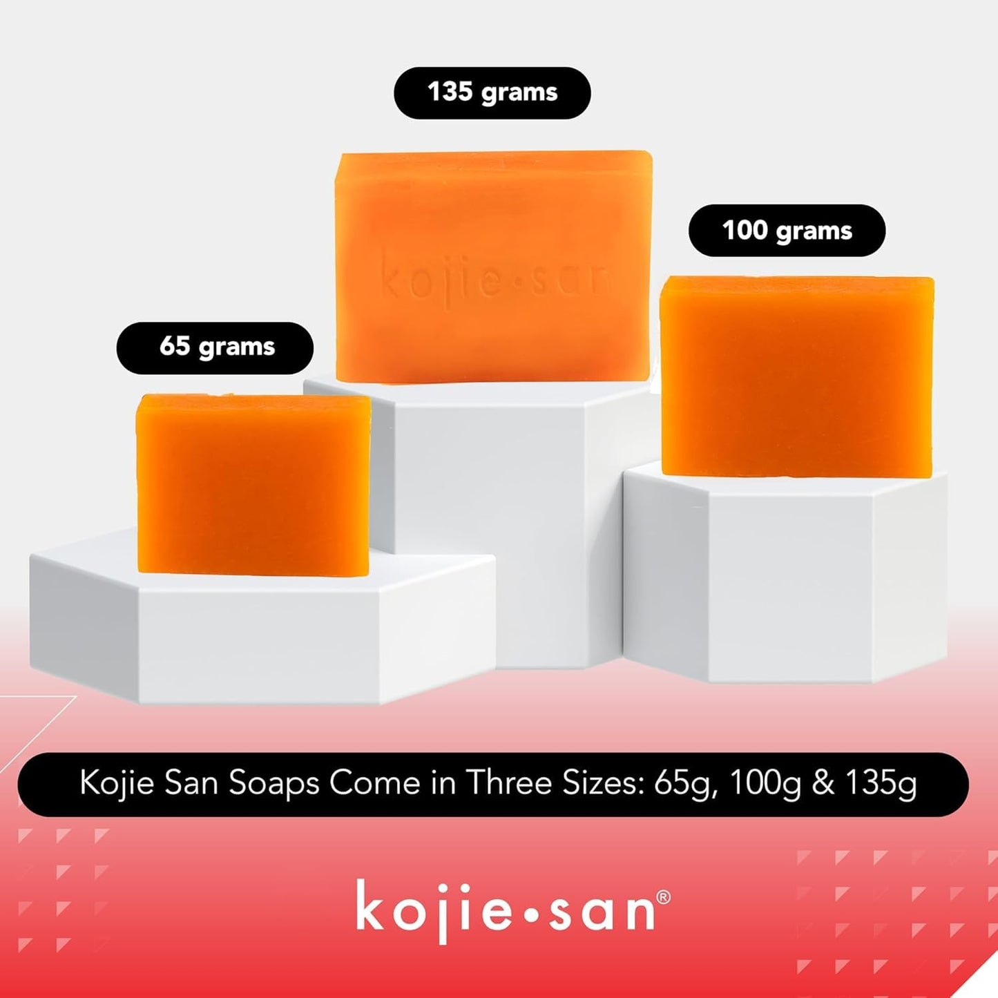 Kojie San Skin Brightening Soap – Kojic Acid Bars with Coconut & Tea Tree (135g x 3)