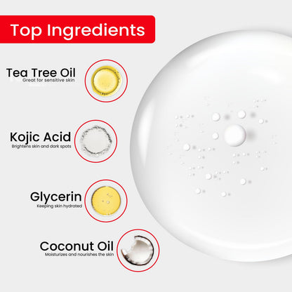 Kojie San Skin Brightening Soap Bundle Pack | Original Kojic Acid, Coconut & Tea Tree Oil, 65g x 24 Bars