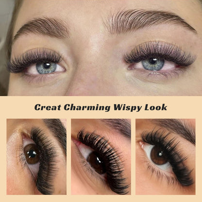 Kolybel 1000 Premade Lash Fans — 10D Narrow Promade, 15mm, 0.05D, Handmade Volume Extensions