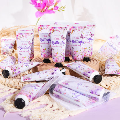 KONEUK 50 Sets Baby Shower Hand Cream Gifts | Butterfly Theme Party Favors