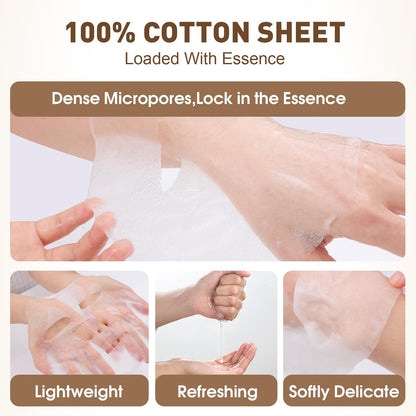 KONEUK 120 Pack Collagen Essence Sheet Masks | Hydrating Skincare Set (12 Types x 10 Pcs)