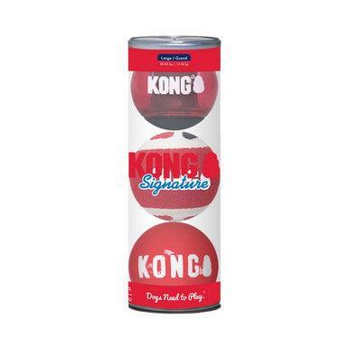 KONG Signature Balls 4pk Assorted Medium