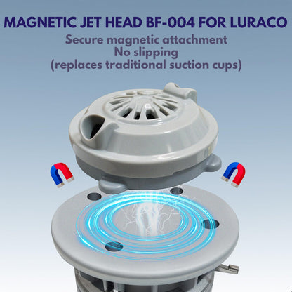 KONOVOLY BF-004 Magnetic Pedicure Jets – Pipeless 4-Pin Jet for LURACO BF-004 Pedicure Spa Tubs (Includes Propeller and Cap, 3 Pack)