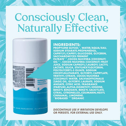 Kopari Aluminum Free Coconut Deodorant with Charcoal — Plant-Based, Non-Toxic, 2 oz
