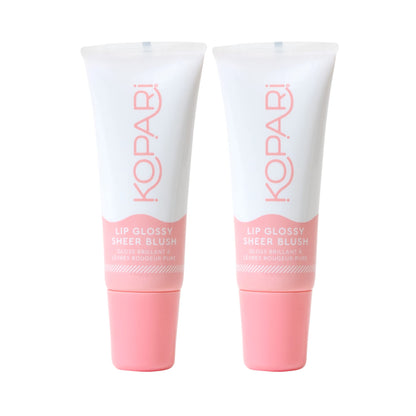 Kopari Sheer Blush Lip Glossy 2pk – Soft Tint & Shine