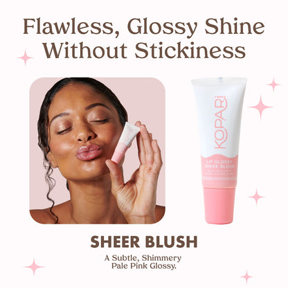 Kopari Sheer Blush Lip Glossy 2pk – Soft Tint & Shine