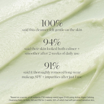 KORA Organics Active Algae Calming Cleansing Balm — Travel-Size, Melt Makeup & SPF, 1.01 fl oz