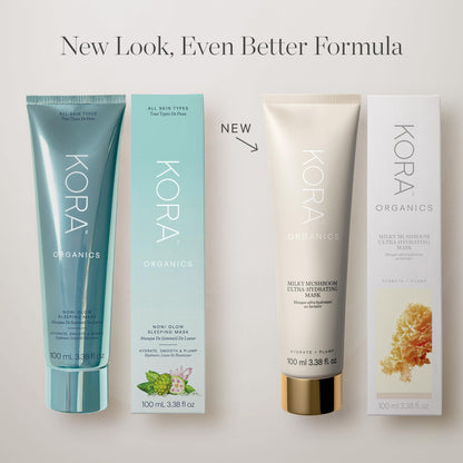 KORA Organics Milky Mushroom Ultra Hydrating Mask – 3.38 fl oz | Vegan & Cruelty-Free