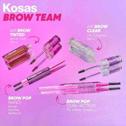 Kosas Air Brow Tinted Gel in Taupe – Clean Vegan, Long-Lasting, Feathery Brows