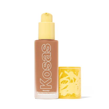 Kosas Revealer Skin-Improving Foundation with SPF 25 – Clean, Hydrating Medium Deep Warm 300