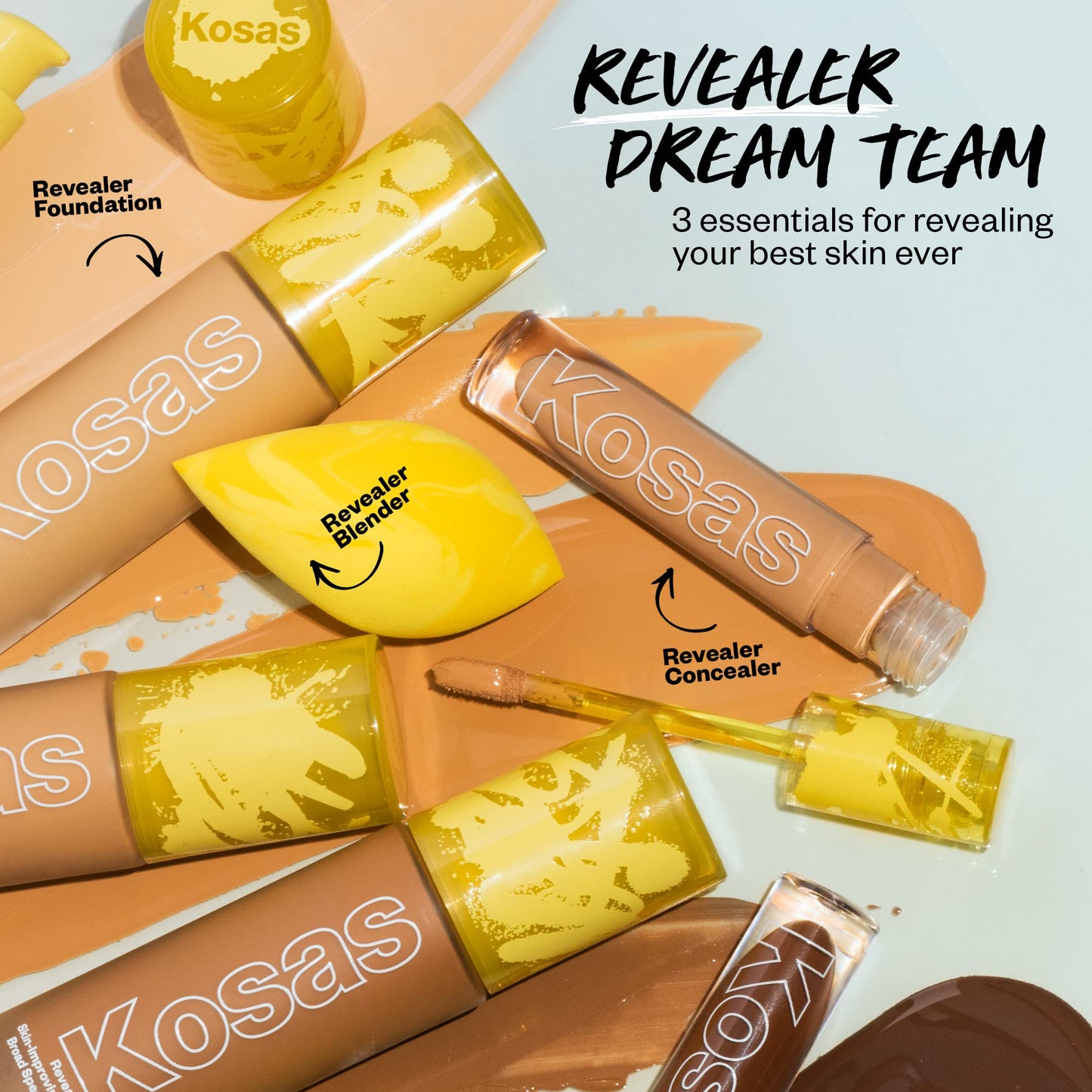 Kosas Revealer Foundation SPF 25 – Light Cool 150 | Hydrate, Brighten, Soothe