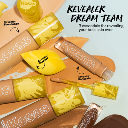 Kosas Revealer Foundation SPF 25 – Light Cool 150 | Hydrate, Brighten, Soothe