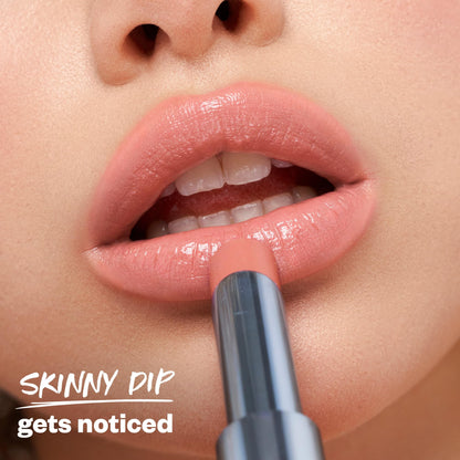 Kosas Wet Stick Moisturizing Shiny Sheer Lipstick with Ceramides, Hyaluronic Acid, Peptides, and Mango Butter – Skinny Dip