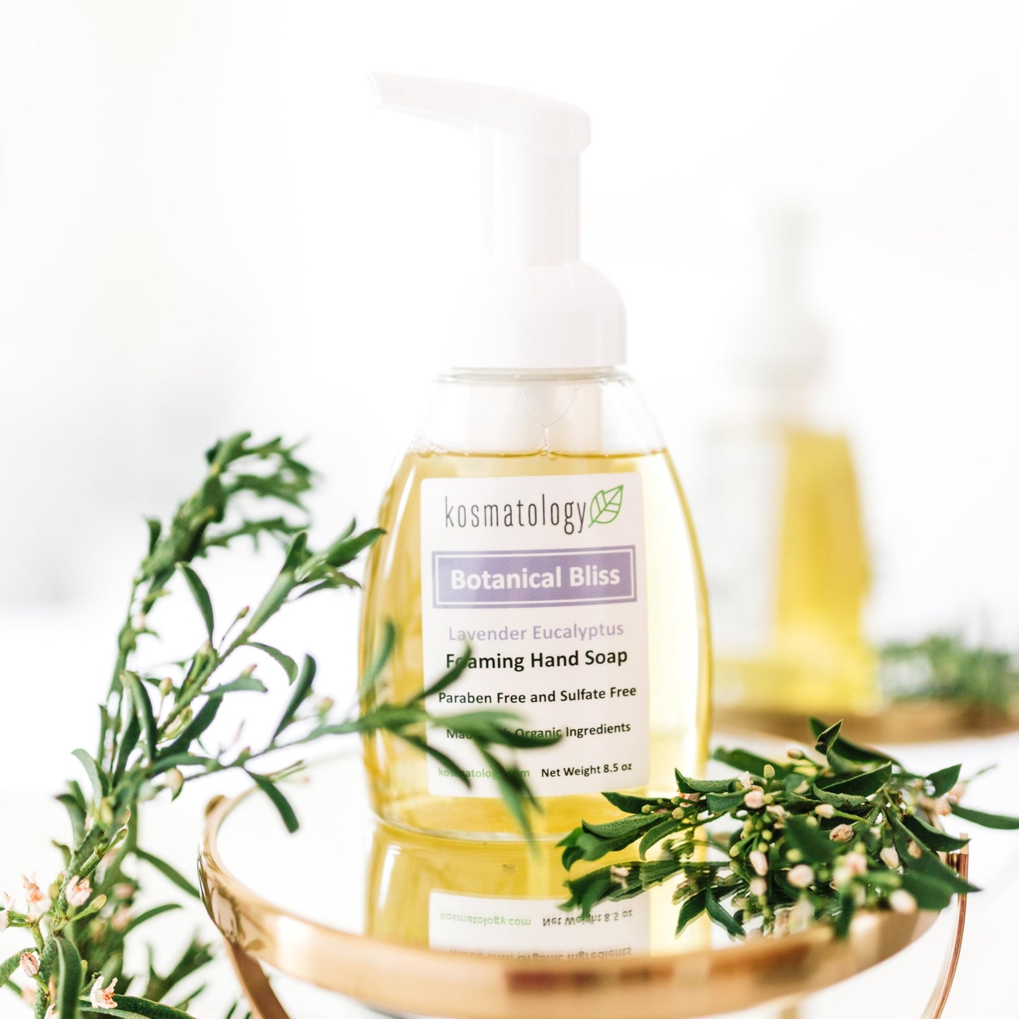 Kosmatology Botanical Bliss Lavender-Eucalyptus Organic Foaming Hand Soap (8.5 fl oz)