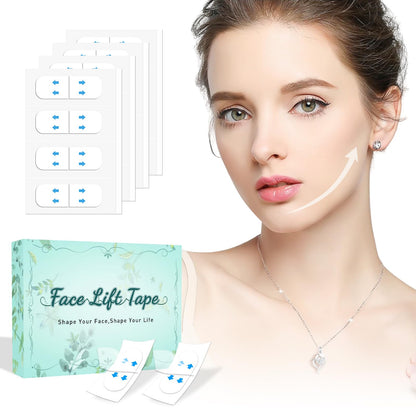 KOSOBO Facetapes for Lifting - Matte Invisible Neck Tape for Jowls, Double Chin, Sagging Skin | 1 Count (Pack of 200)