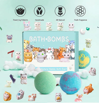 Kottke Kids Bath Bombs with Surprises Inside – 20 Pack Natural Organic Bubble Bath