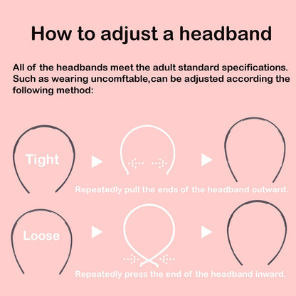KOVOLITU 6 Pack Headbands for Glasses – Flexible No-Pressure Hairbands with Teeth, Matte Finish