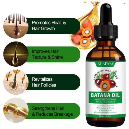 KPNEMA Batana Oil for Hair Growth – 2 Pack, 100% Pure Organic Hair & Skin Care