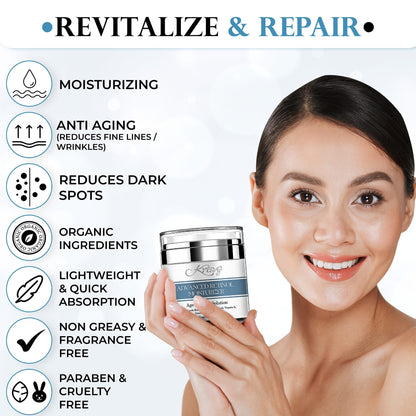 KRAVE IT Day & Night Cream – 2.5% Retinol, 10% Hyaluronic Acid, Fragrance Free