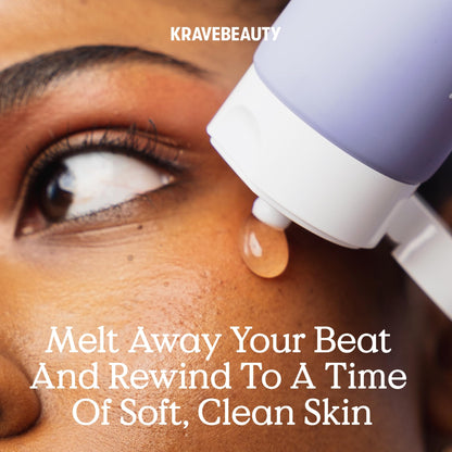 KraveBeauty Makeup Re-Wined Jelly Oil Cleanser – Vegan, Cruelty-Free K-Beauty (3.4 fl oz)
