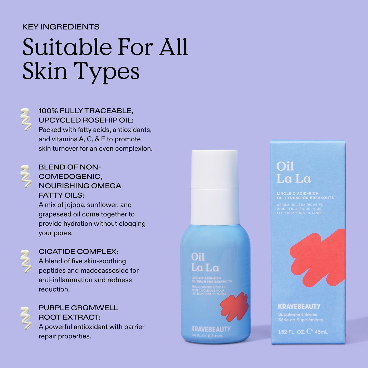 KraveBeauty Oil La La Serum – Linoleic Acid-Rich, Non-Comedogenic K-Beauty Oil