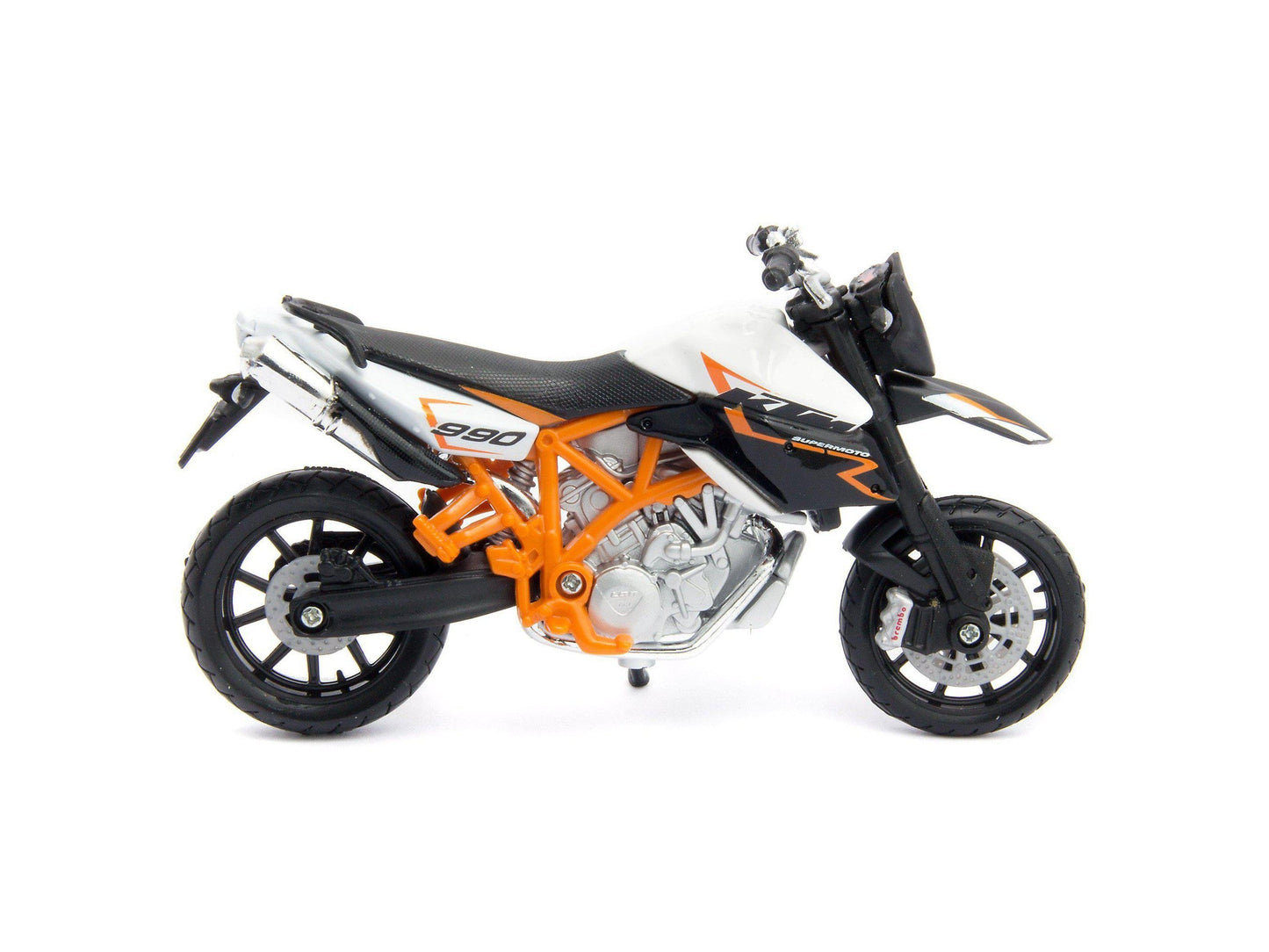 KTM 990 Supermoto R 2011 black/white- 1:18 Scale Motorbike Model