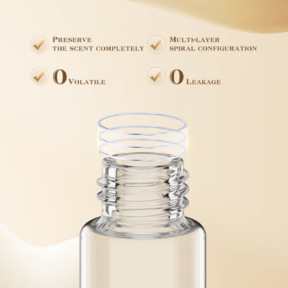 Kuangre 10ml Perfume Atomizer — Refillable Glass Mini Bottle, Portable 0.34oz (Gold)