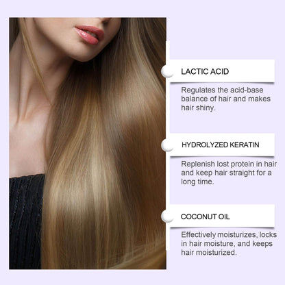 KUHSE Liss Alisado — At-Home Hair Smoothing Treatment for Silkier, Straighter Hair (Lavender)