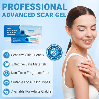 Kunyle Silicone Scar Gel 0.70oz — Advanced Scar Cream for Surgical Scars, Stretch Marks & Keloids