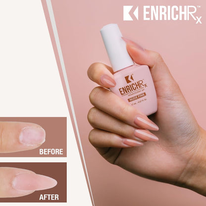 KUPA GelFinity EnrichRx Infused Builder Gel 0.57 fl oz – Nude Pink | Builds Natural Nail Structure