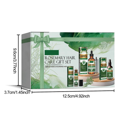 KUPOINEA Rosemary Hair Care Gift Set — Growth Oil Kit with Roller, Spray & Jojoba Oil (3.38 fl oz)