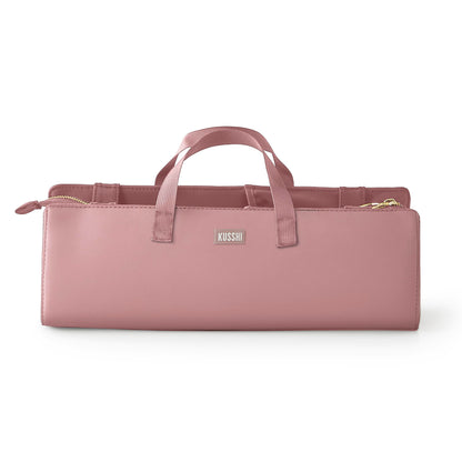 KUSSHI Hair Tools Bag — Oprah’s Favorite Things Winner | Neoprene Travel Organizer (Mauve)