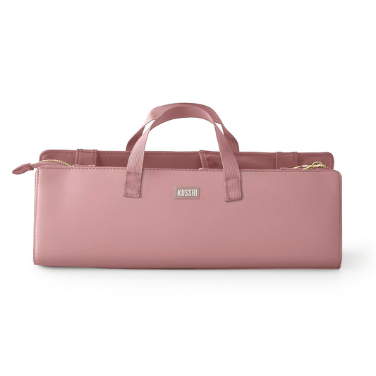 KUSSHI Hair Tools Bag — Oprah’s Favorite Things Winner | Neoprene Travel Organizer (Mauve)
