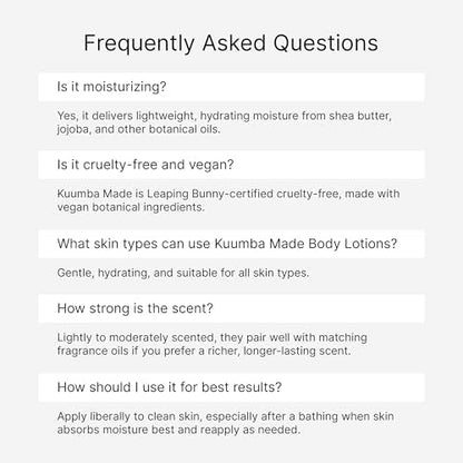 Kuumba Made Egyptian Musk Body Lotion – Hydrating Daily Moisturizer with Shea Butter & Botanical Oils (Vegan, 6.75 oz)