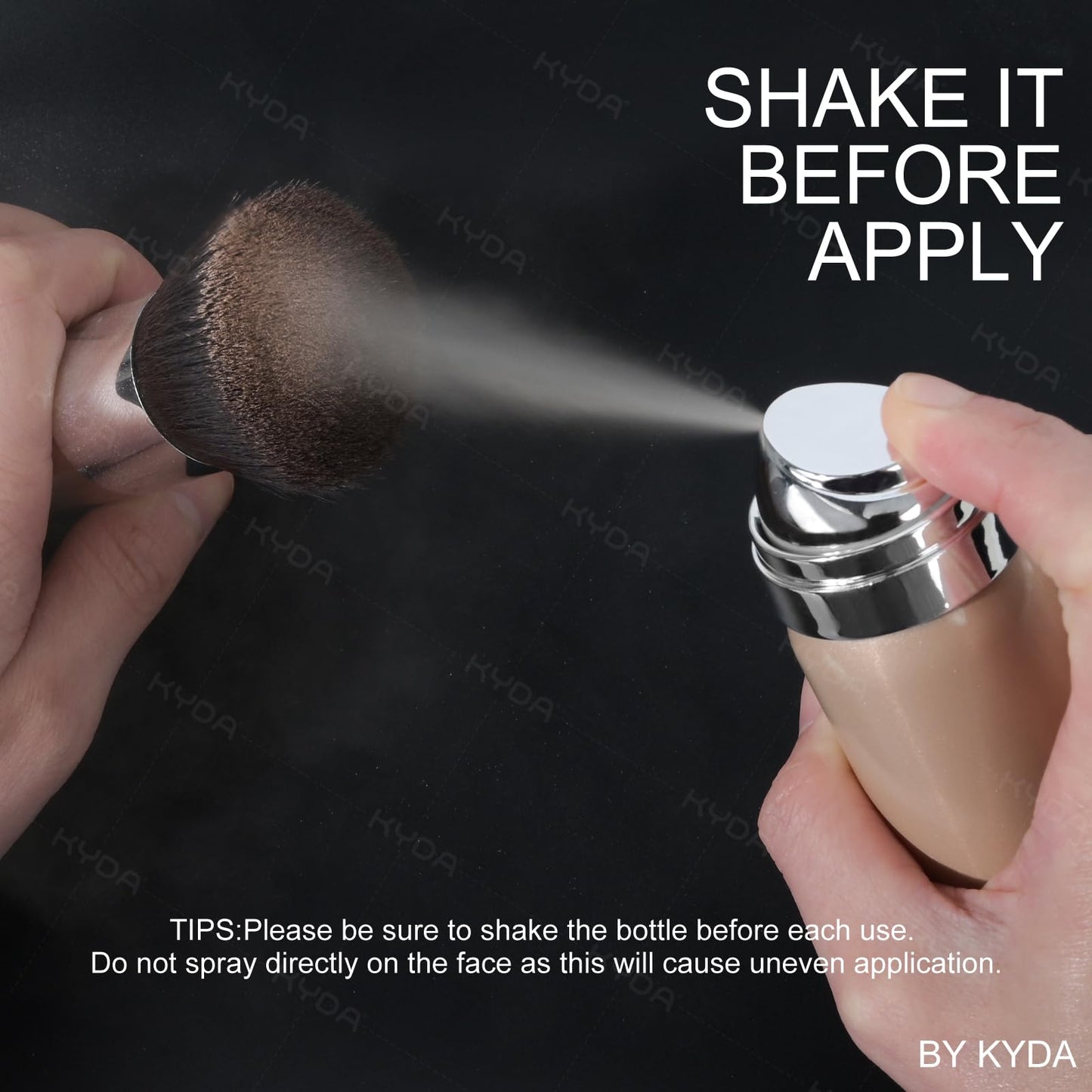 KYDA AirBrush Foundation Spray – Silky, Breathable Nude Finish (Sunny Beige 310)